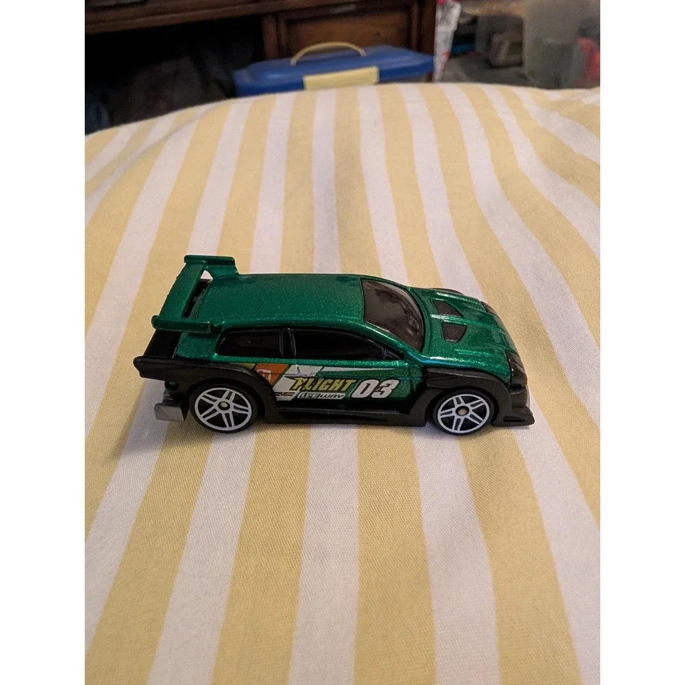 2014 HOT WHEELS FLIGHT '03 #03 RC LEEWAY GREEN 1:64 DIECAST 2 3/4